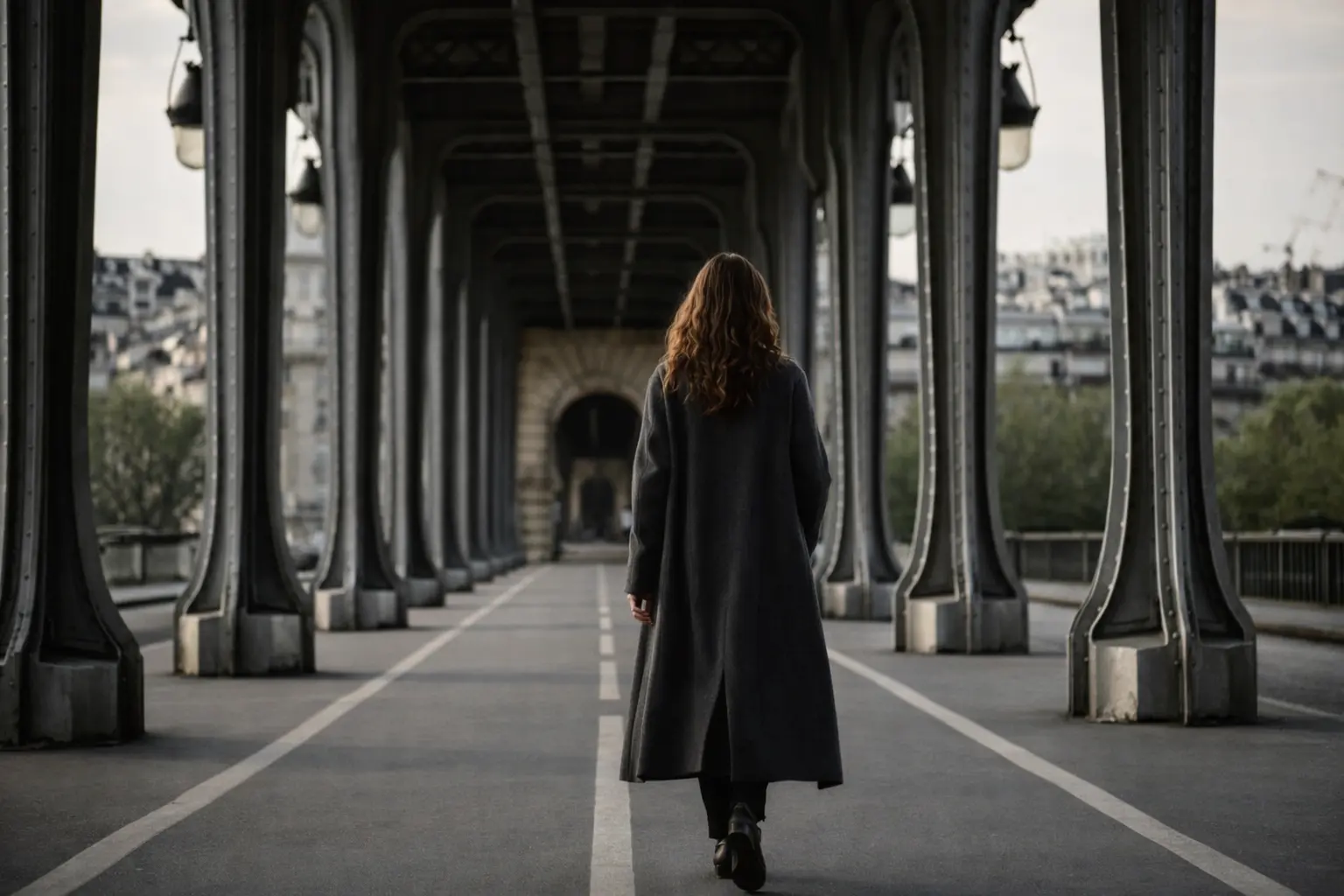 Shooting photo sur le Pont Bir-Hakeim à Paris avec vue sur la Tour Eiffel